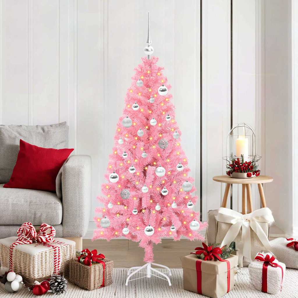 Christmas Tree Pink 150 cm PVC