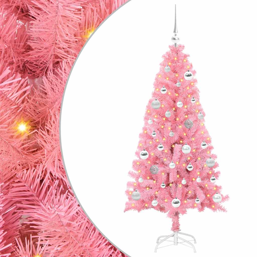 Christmas Tree Pink 150 cm PVC