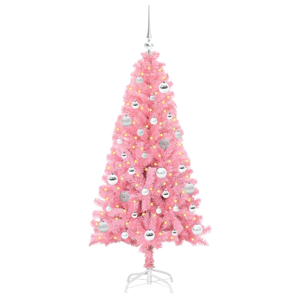Christmas Tree Pink 150 cm PVC
