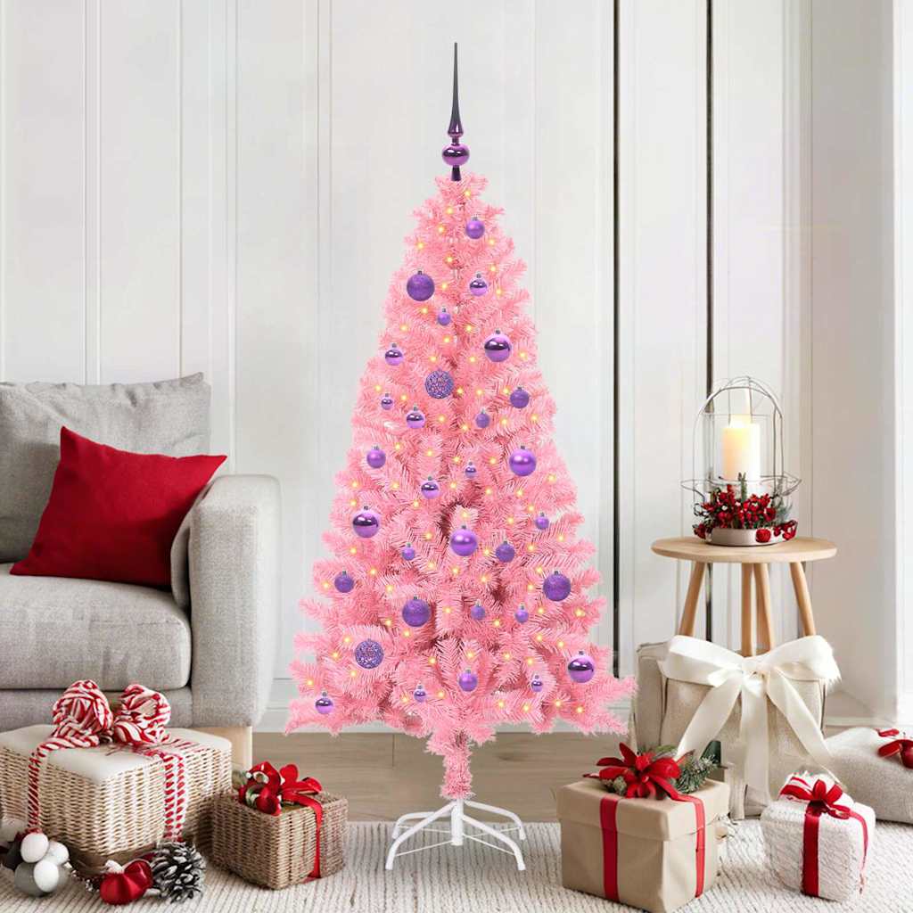 Christmas Tree Pink 150 cm PVC