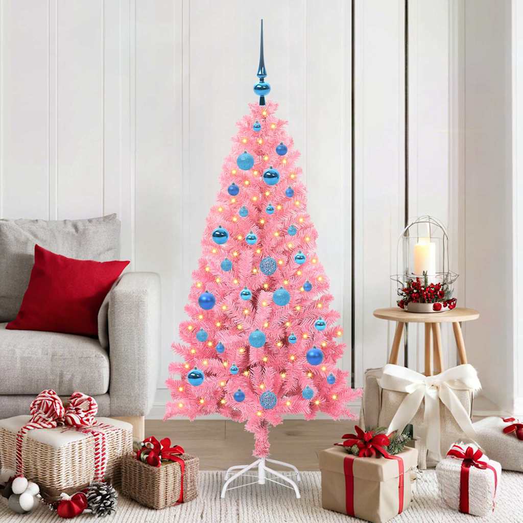 Christmas Tree Pink 150 cm PVC