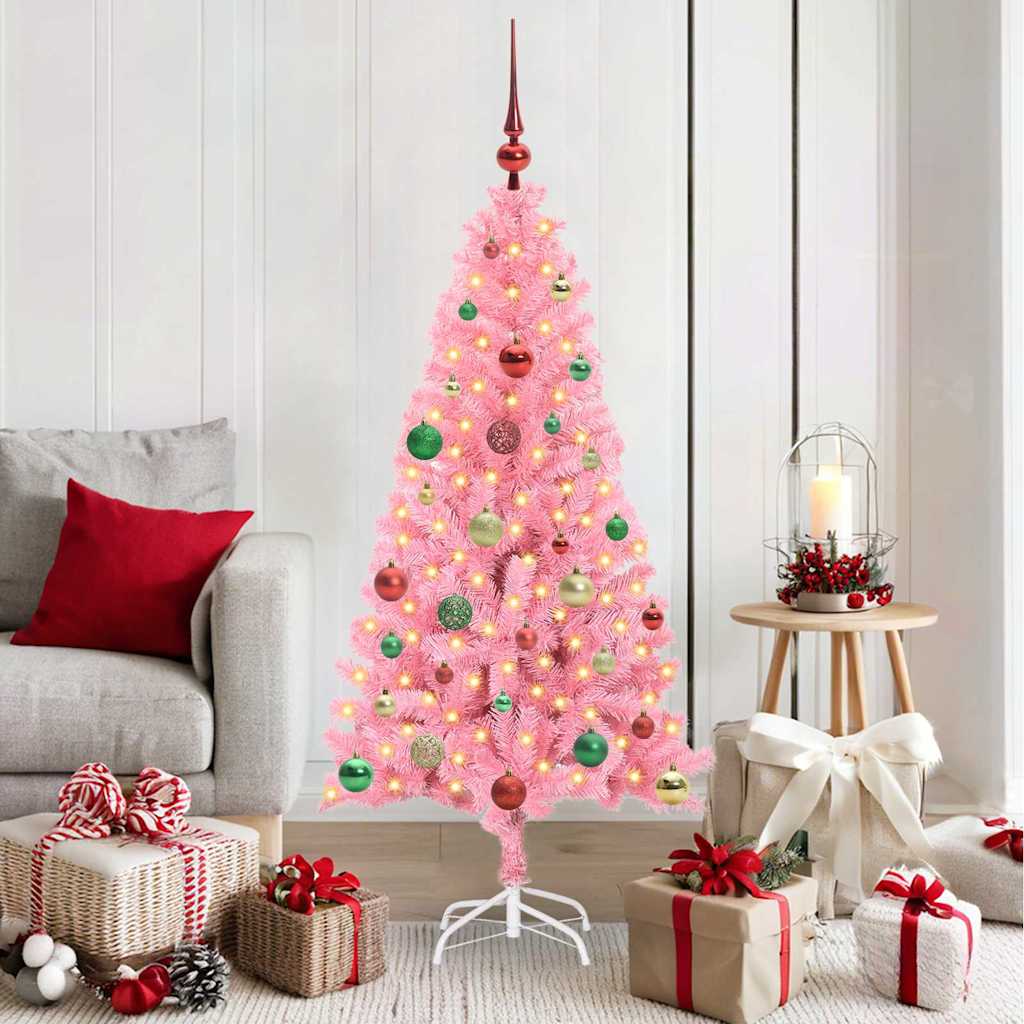 Christmas Tree Pink 150 cm PVC