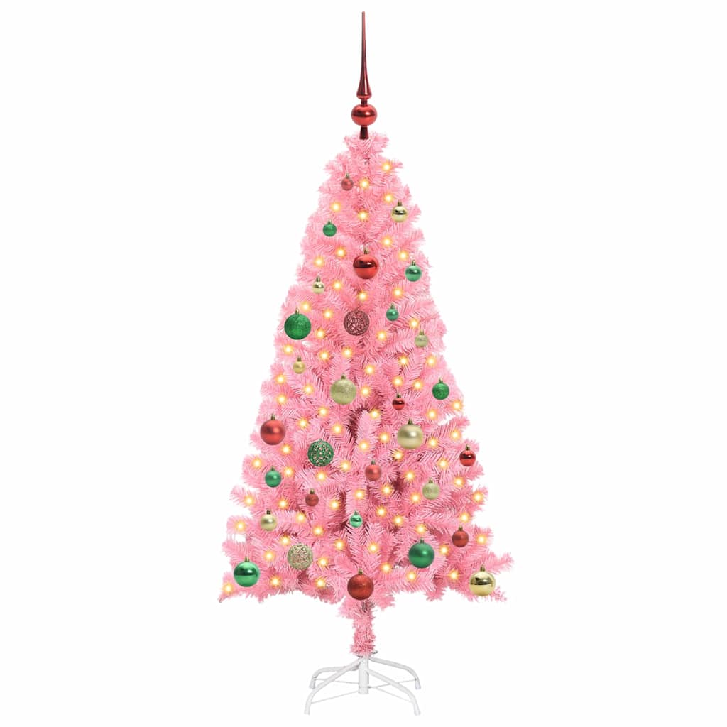 Christmas Tree Pink 150 cm PVC