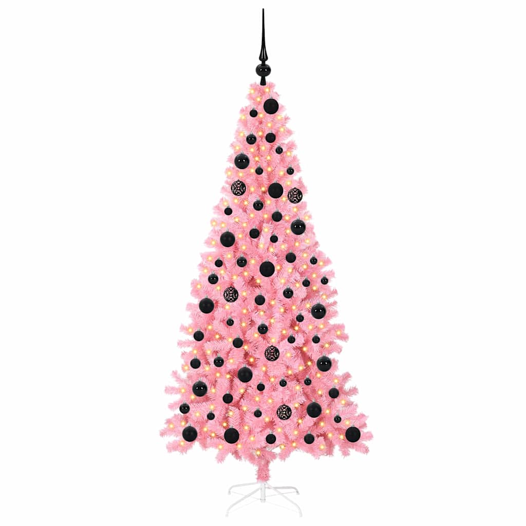 Christmas Tree Pink 180 cm PVC