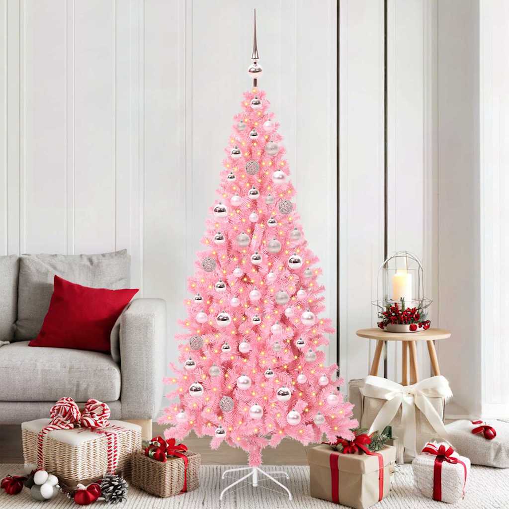 Christmas Tree Pink 180 cm PVC