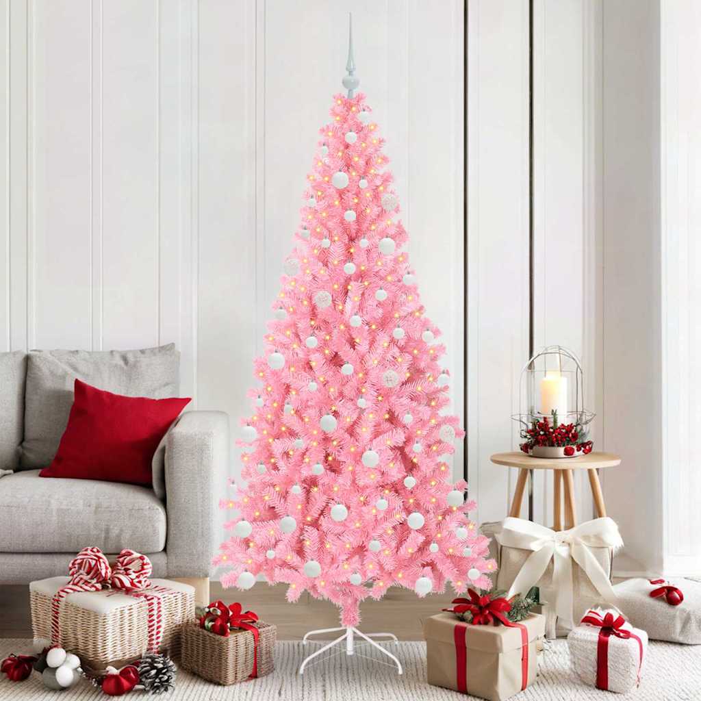 Christmas Tree Pink 180 cm PVC