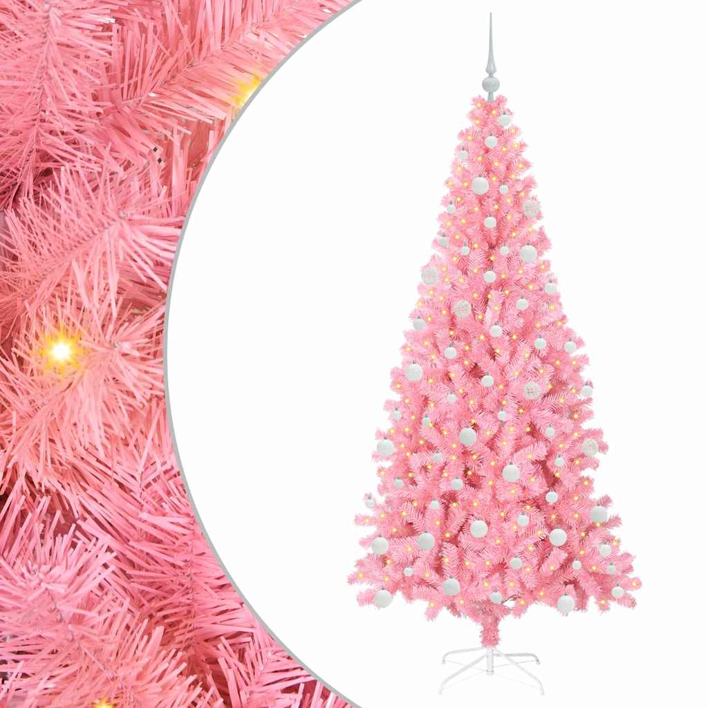 Christmas Tree Pink 180 cm PVC