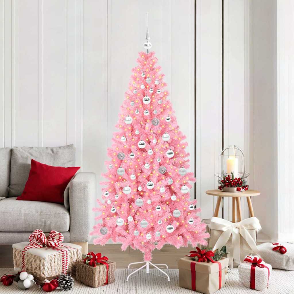 Christmas Tree Pink 180 cm PVC