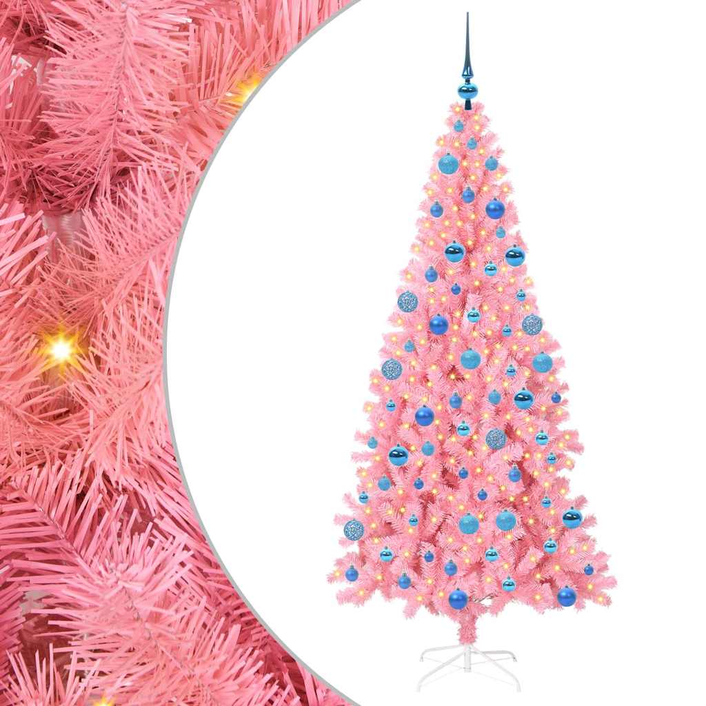 Christmas Tree Pink 180 cm PVC