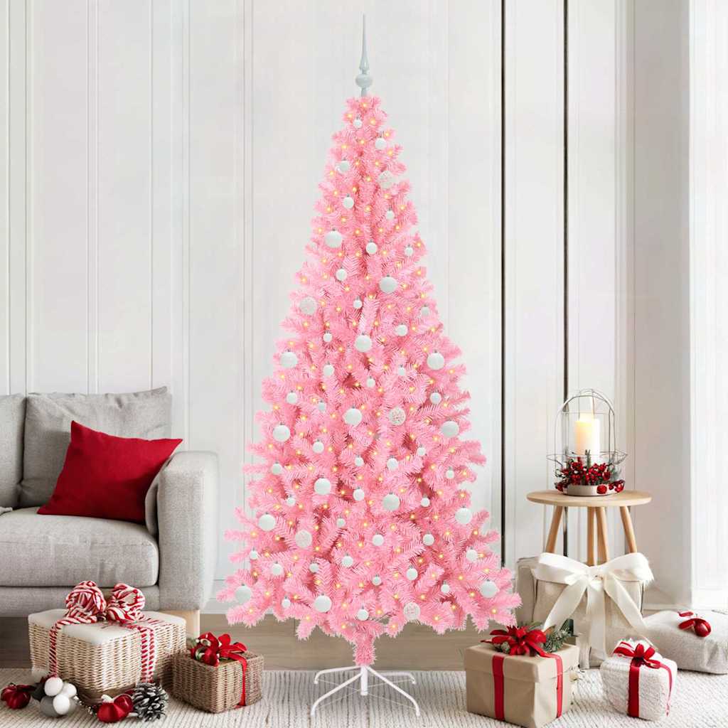 Christmas Tree Pink 210 cm PVC