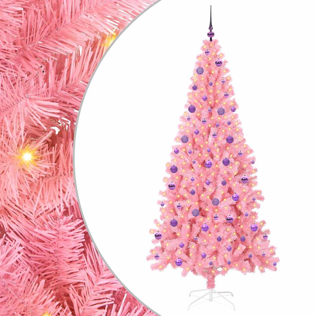 Christmas Tree Pink 210 cm PVC