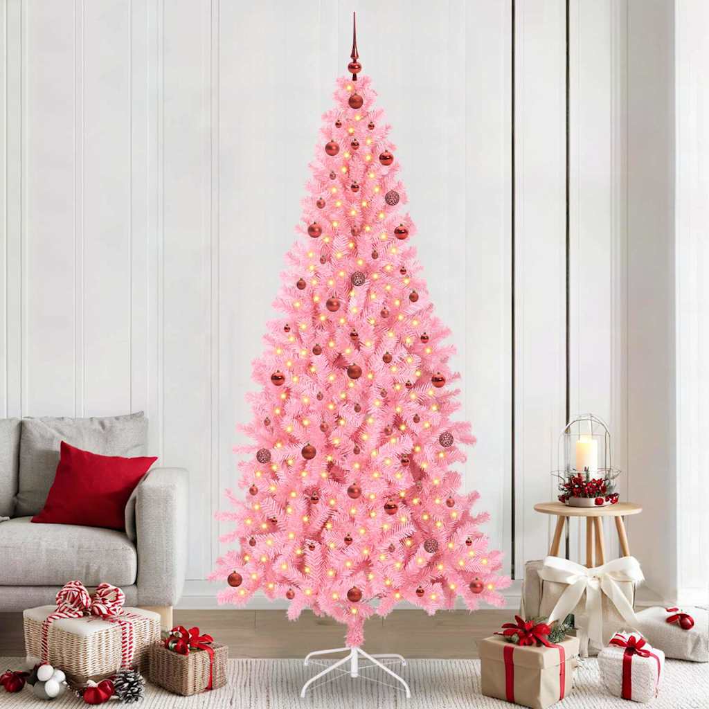 Christmas Tree Pink 240 cm PVC