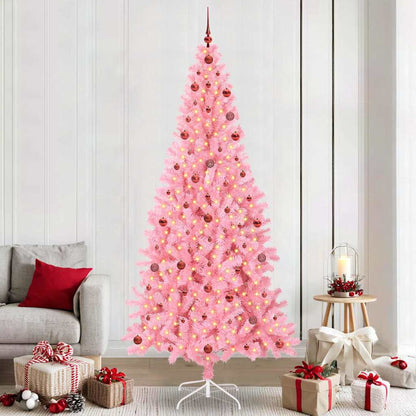 Christmas Tree Pink 240 cm PVC