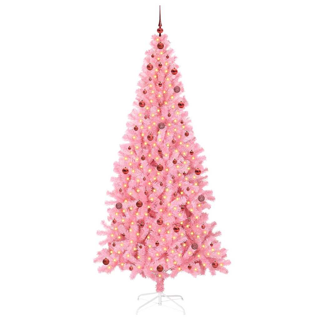 Christmas Tree Pink 240 cm PVC