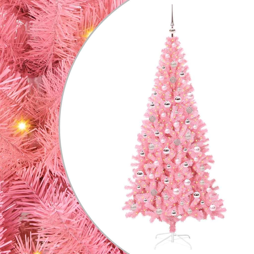 Christmas Tree Pink 240 cm PVC