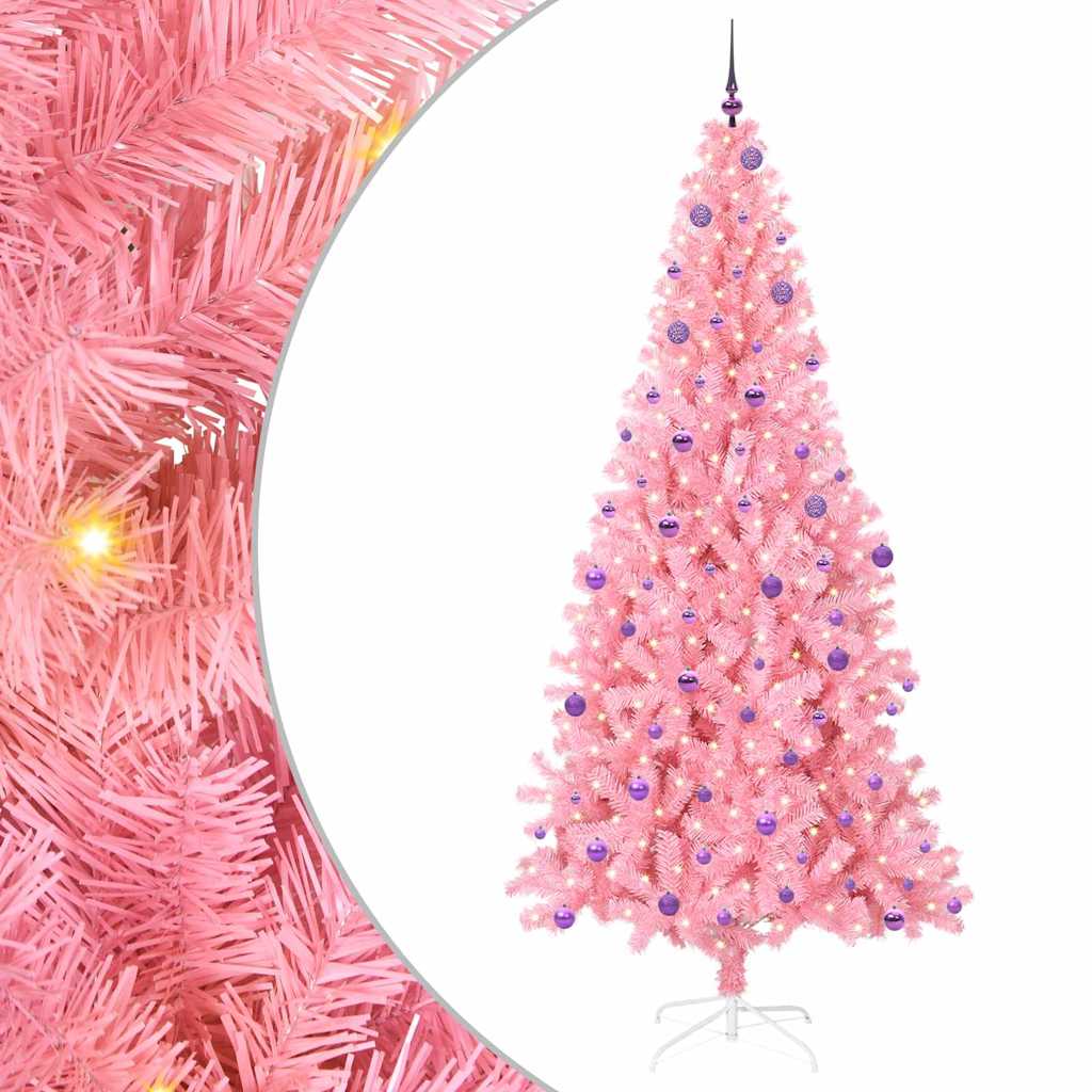 Christmas Tree Pink 240 cm PVC