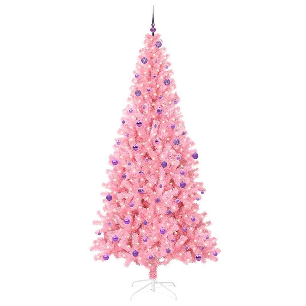 Christmas Tree Pink 240 cm PVC