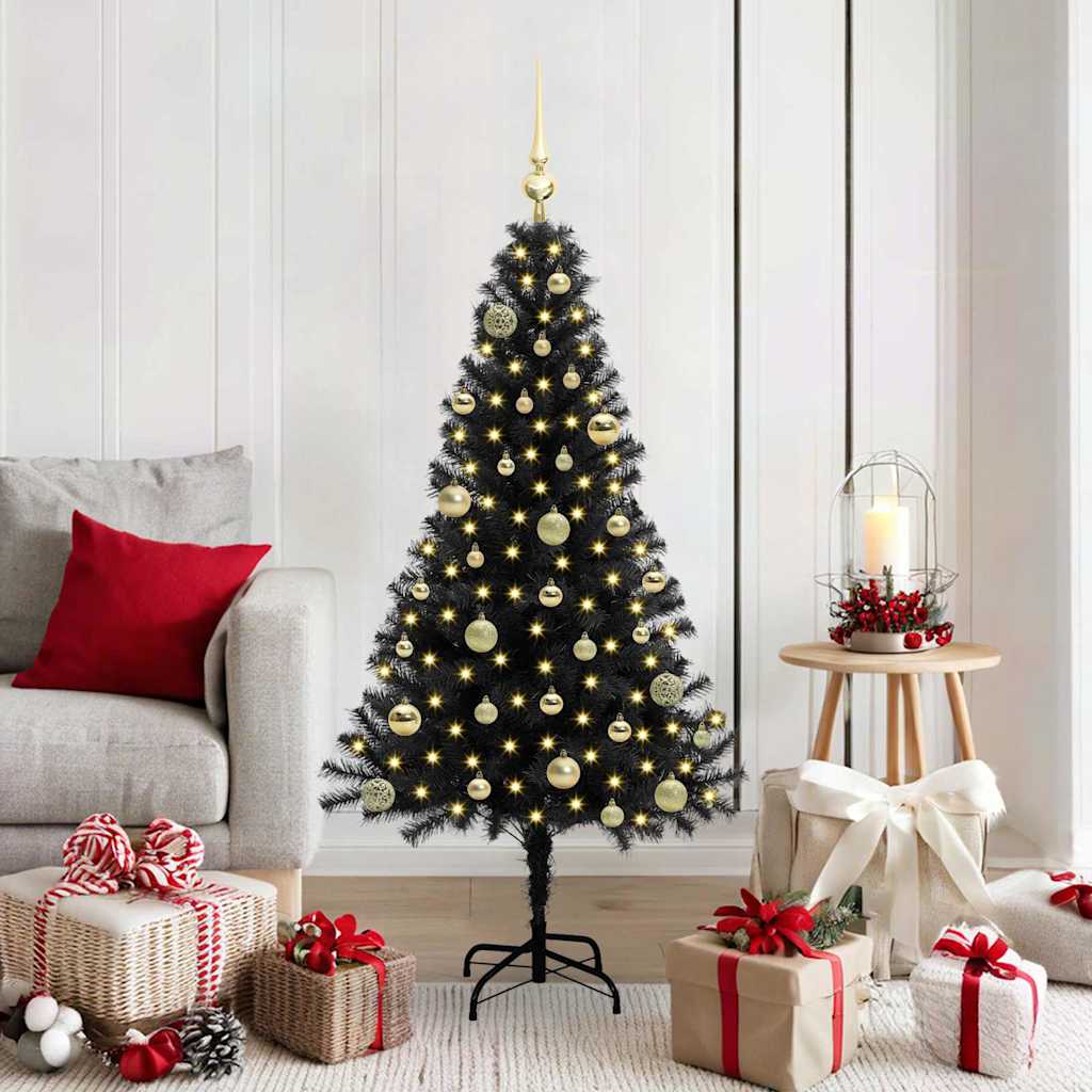Christmas Tree Black 150 cm PVC