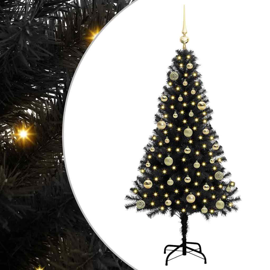 Christmas Tree Black 150 cm PVC
