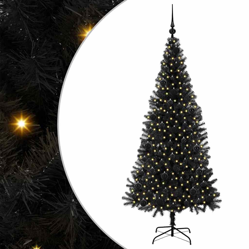 Christmas Tree Black 180 cm PVC