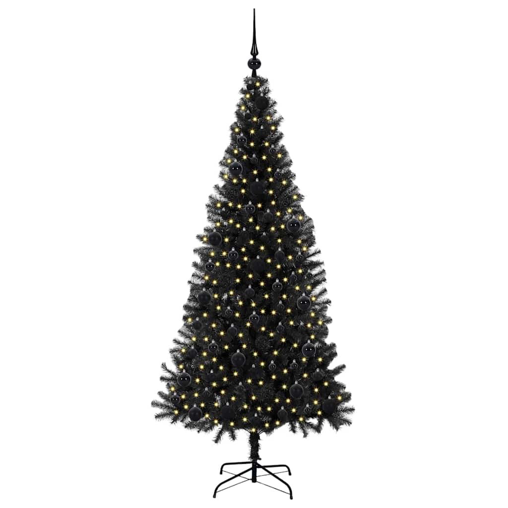 Christmas Tree Black 180 cm PVC