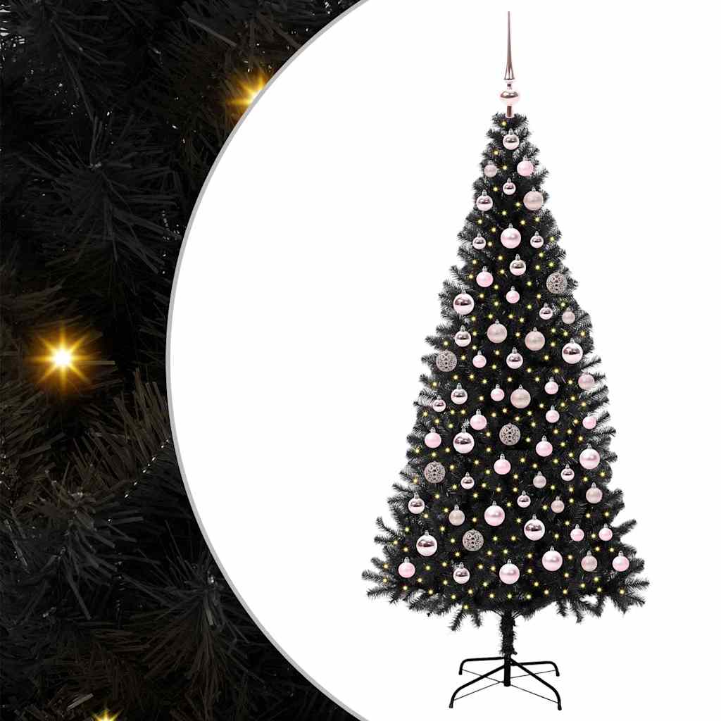 Christmas Tree Black 180 cm PVC