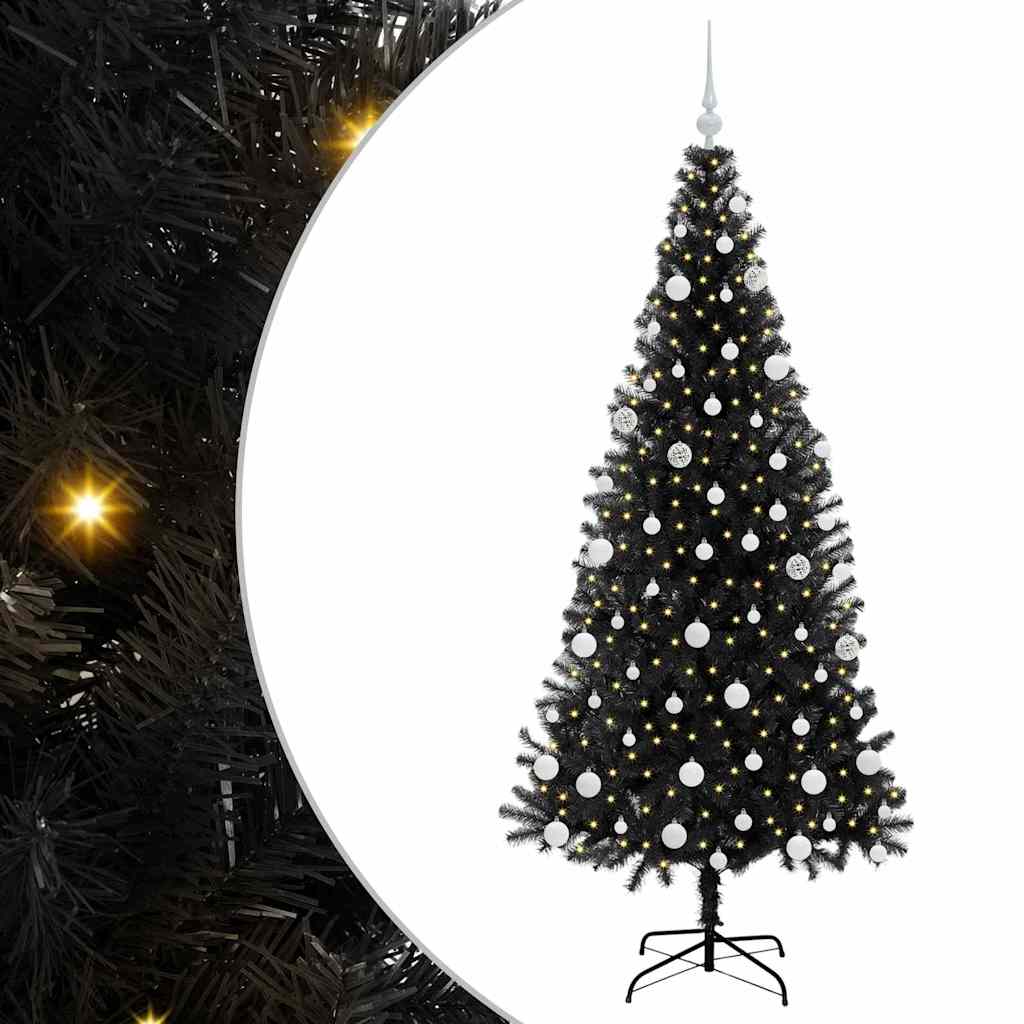 Christmas Tree Black 180 cm PVC