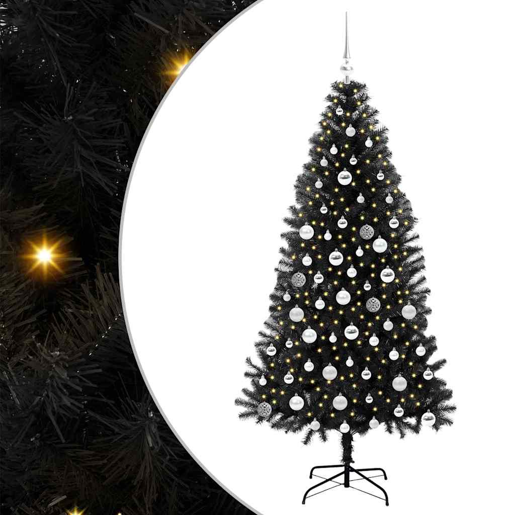 Christmas Tree Black 180 cm PVC