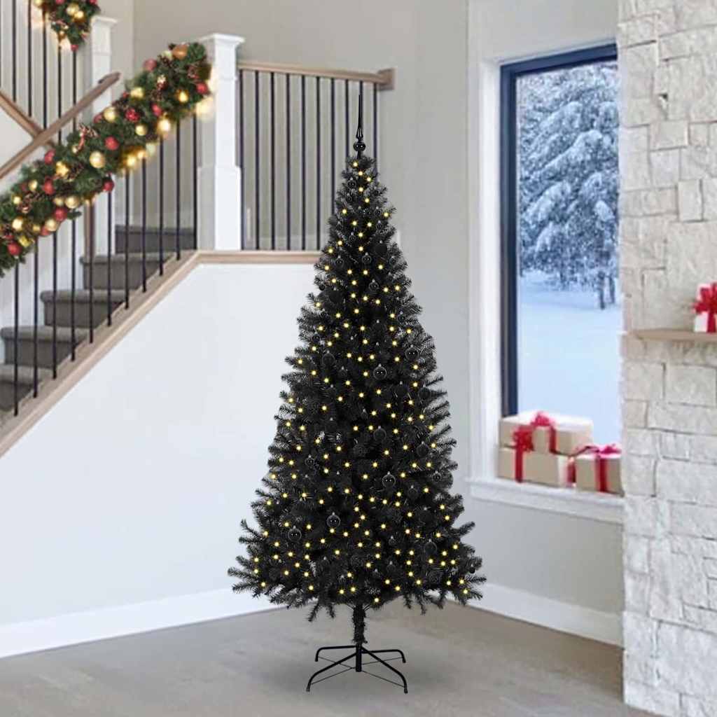 Christmas Tree Black 240 cm PVC