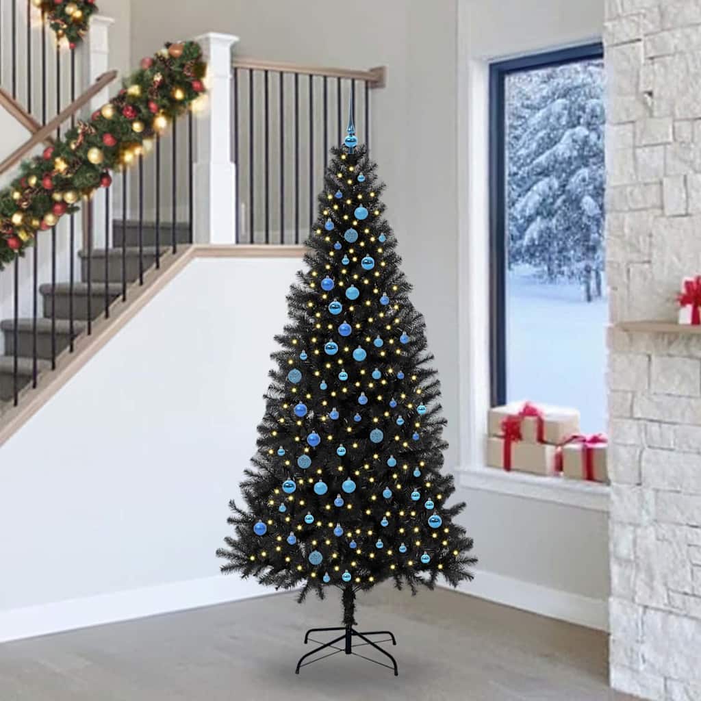 Christmas Tree Black 240 cm PVC