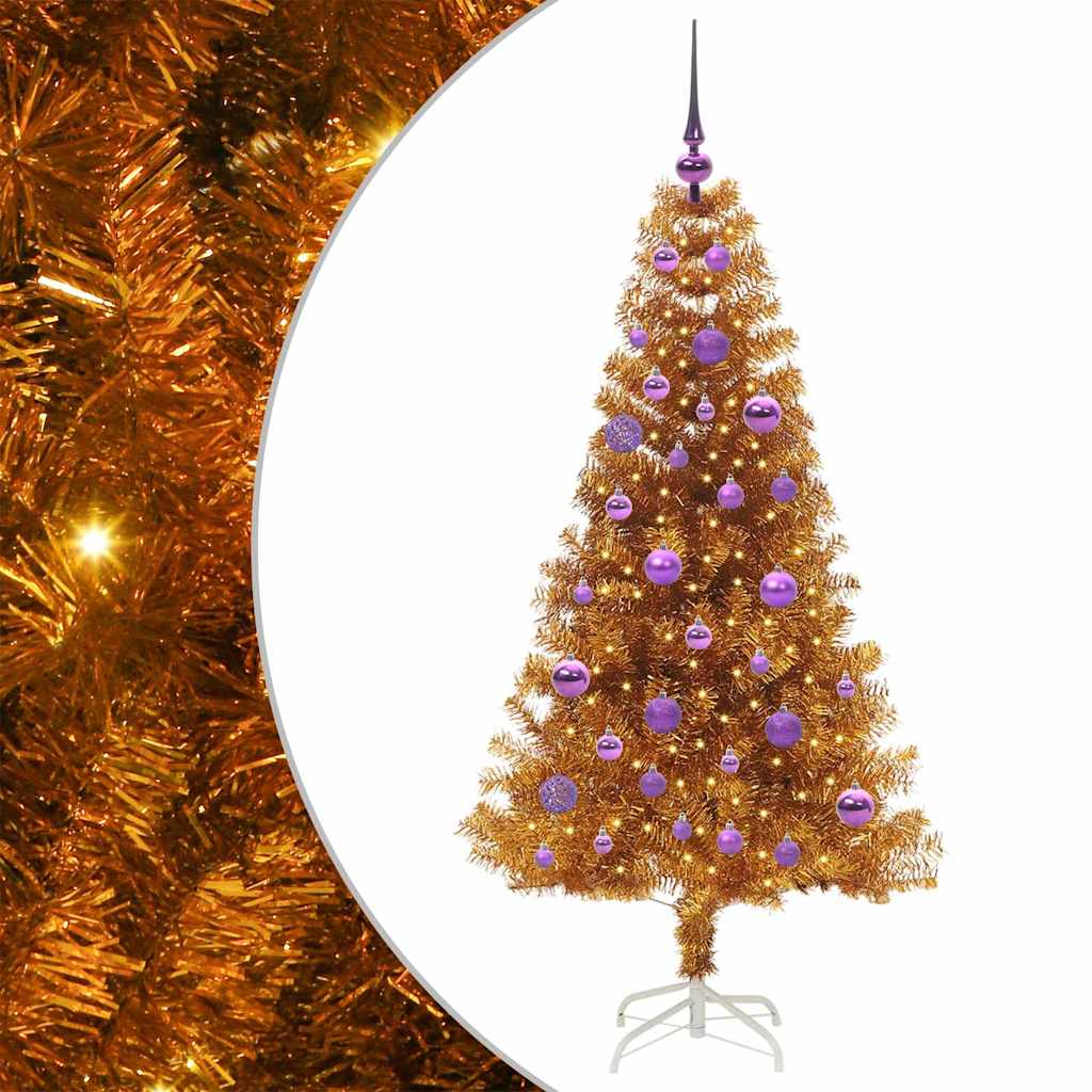 Christmas Tree Gold 150 cm PET