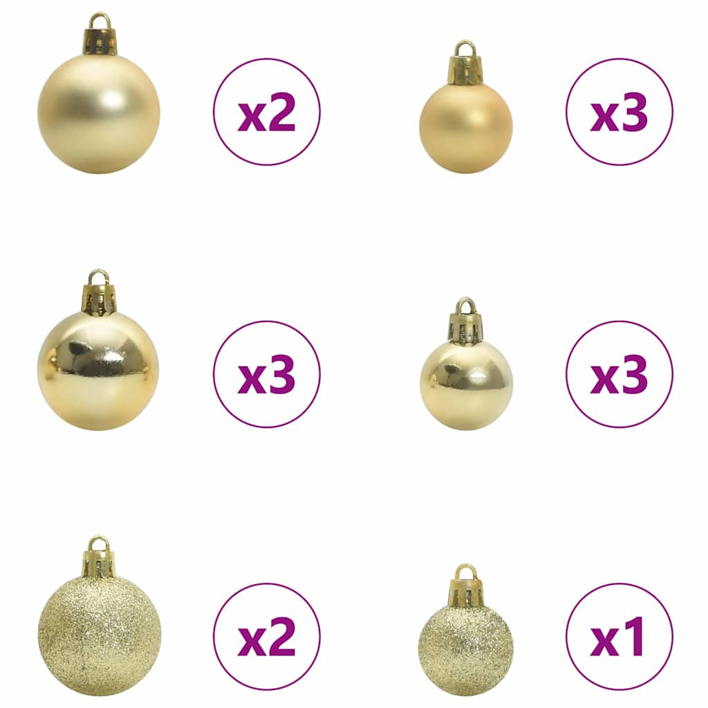Christmas Tree Gold 150 cm PET