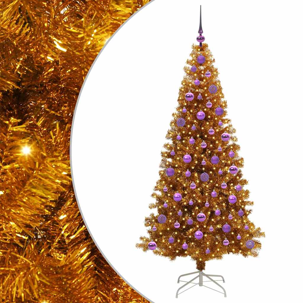 Christmas Tree Gold 180 cm PET