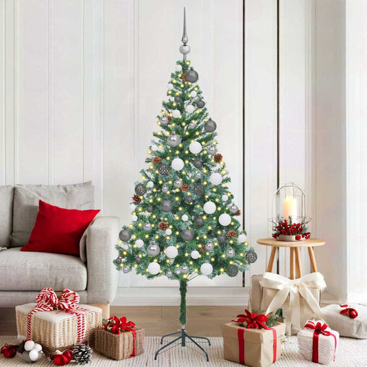 Artificial Christmas Tree Green 70.87 in PVC and Steel