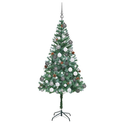 Artificial Christmas Tree Green 70.87 in PVC and Steel