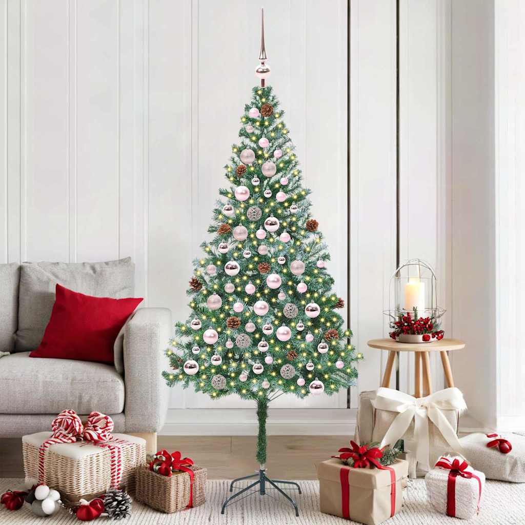 Artificial Christmas Tree Green 180 cm PVC and Steel