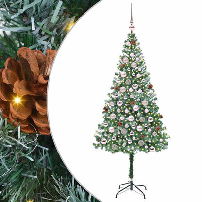 Artificial Christmas Tree Green 180 cm PVC and Steel