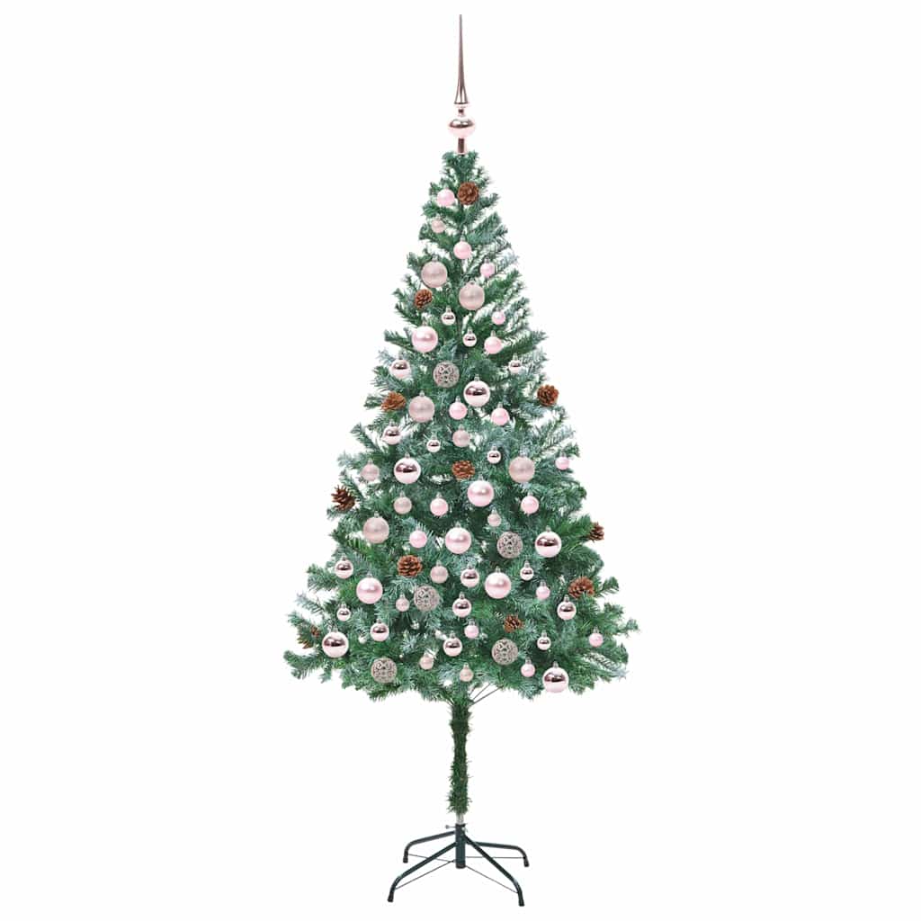 Artificial Christmas Tree Green 180 cm PVC and Steel
