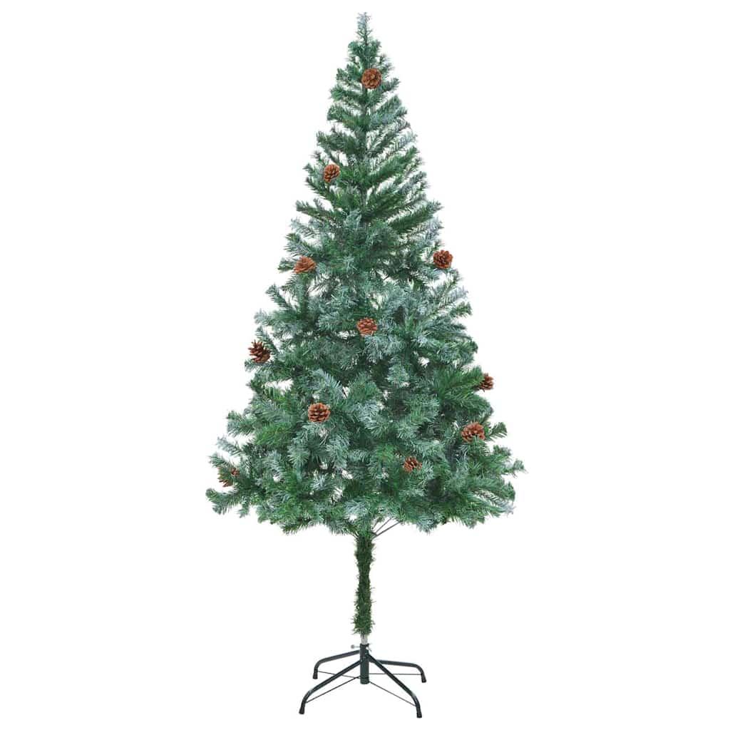 Artificial Christmas Tree Green 180 cm PVC and Steel