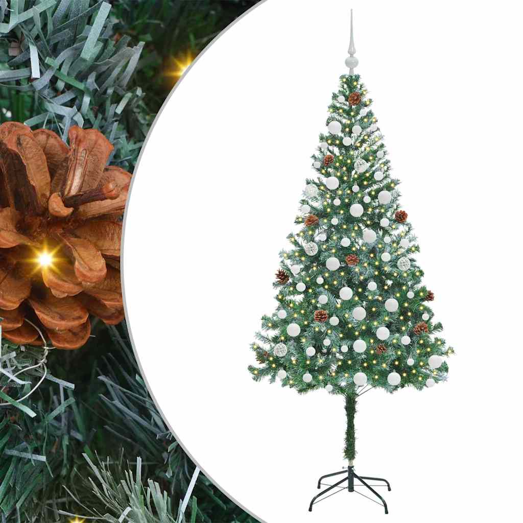 Artificial Christmas Tree with Stand Green 180 cm PVC and Steel