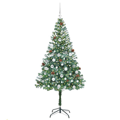 Artificial Christmas Tree Green 180 cm PVC and Steel