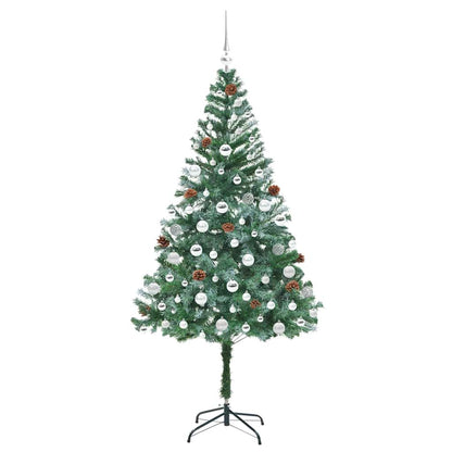 Artificial Christmas Tree Green 180 cm PVC and Steel