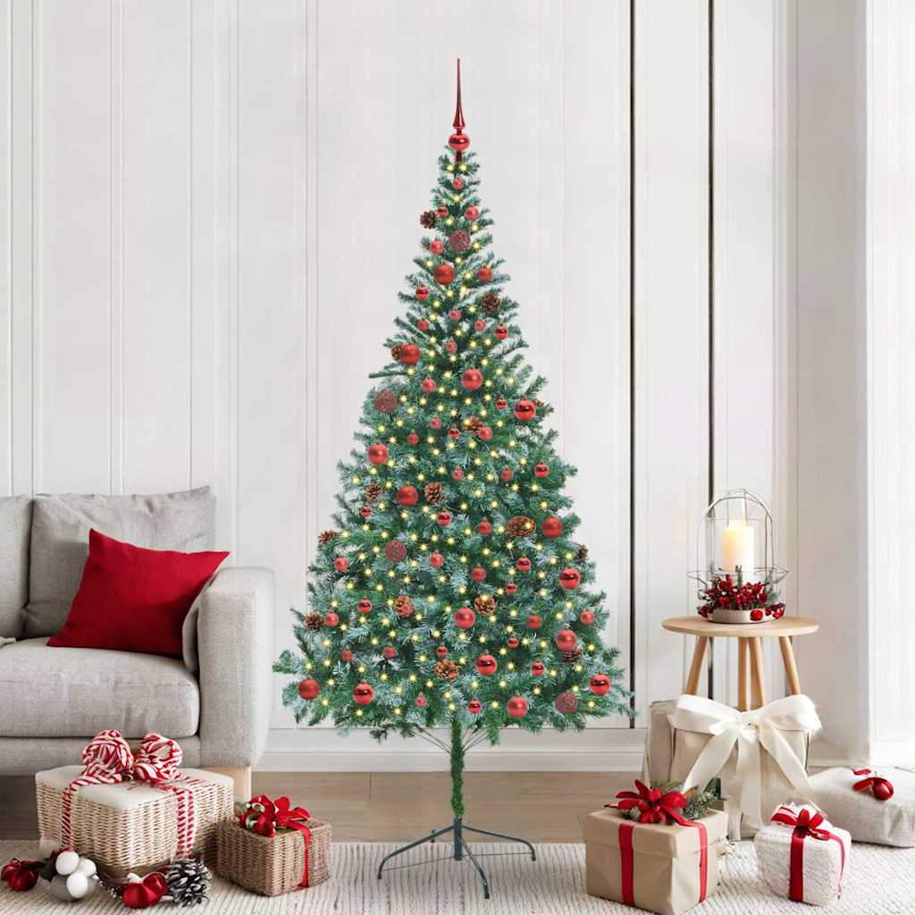 Artificial Christmas Tree Green 210 cm PVC and Steel