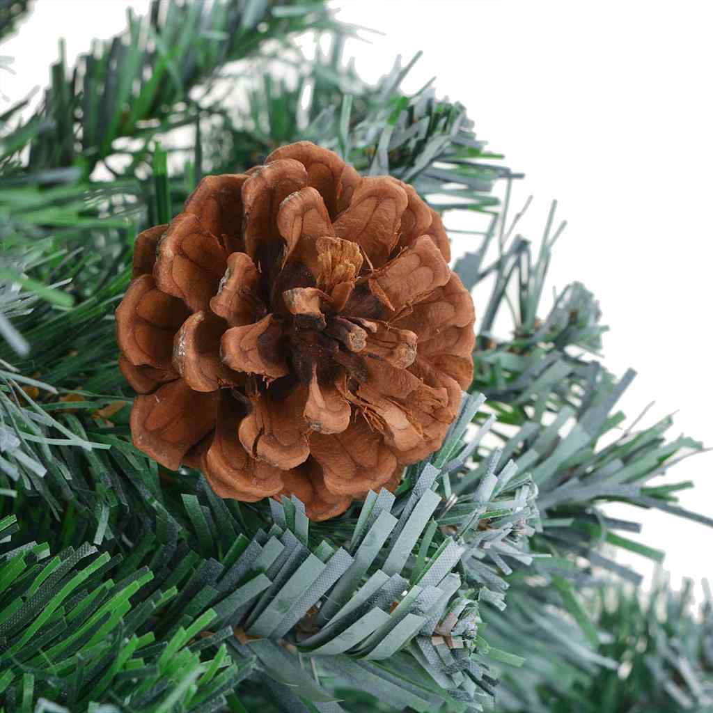 Artificial Christmas Tree with Stand Green 210 cm PVC and Steel