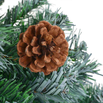 Artificial Christmas Tree with Stand Green 210 cm PVC and Steel