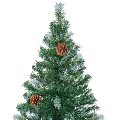 Artificial Christmas Tree with Stand Green 210 cm PVC and Steel
