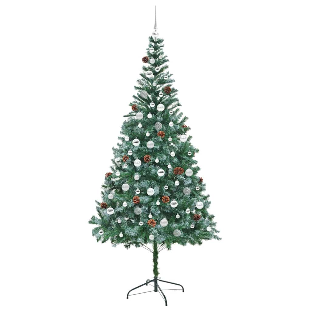 Artificial Christmas Tree Green 210 cm PVC and Steel