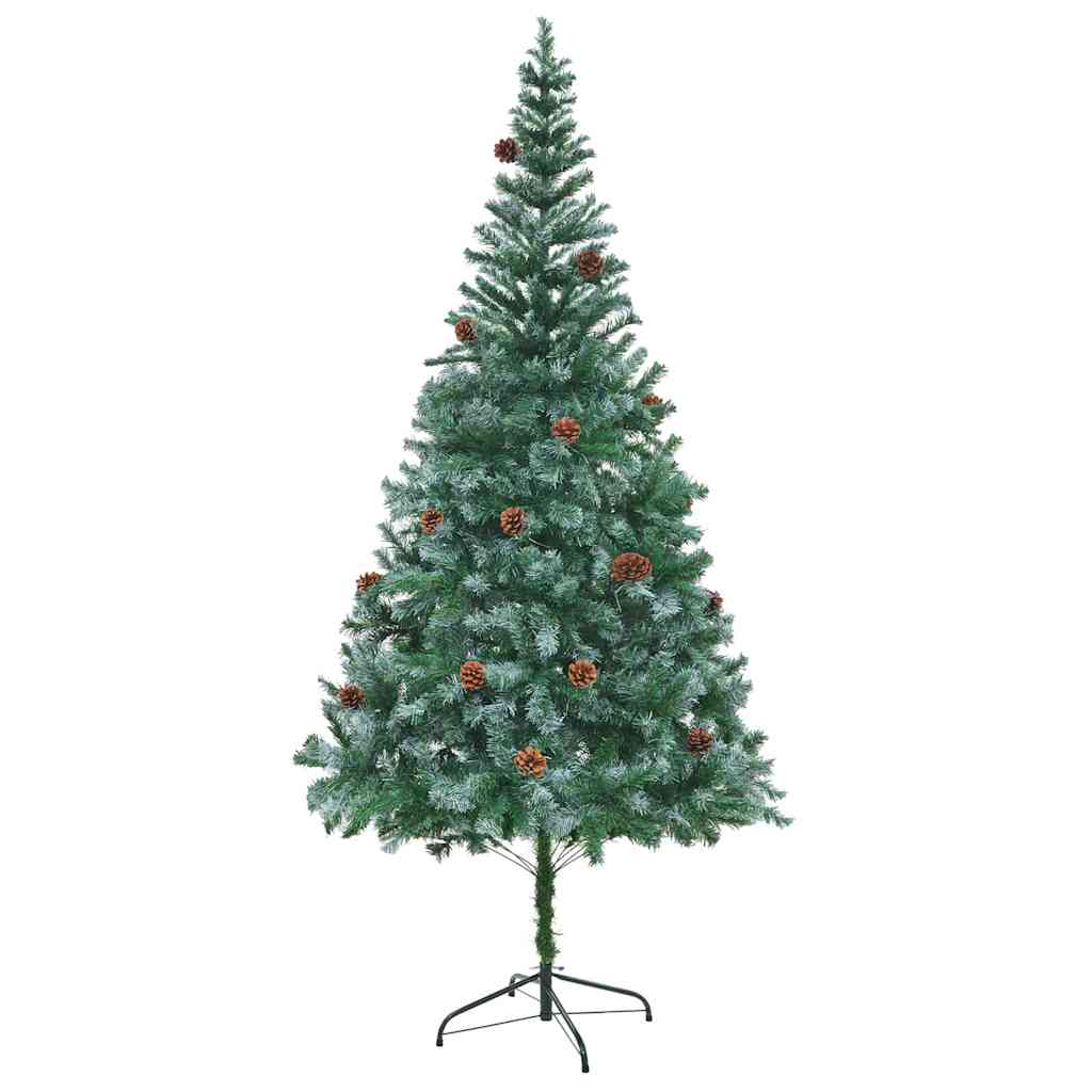 Artificial Christmas Tree Green 210 cm PVC and Steel