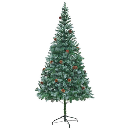 Artificial Christmas Tree Green 210 cm PVC and Steel