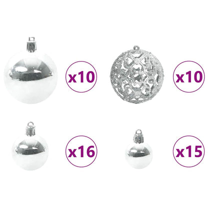 Artificial Christmas Tree Green 210 cm PVC and Steel
